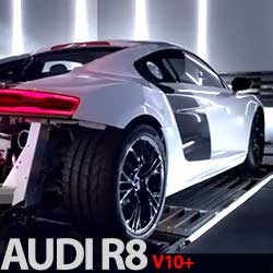 AUDI R8 faz música com o seu poderoso Motor V10+